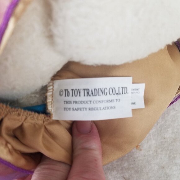 TB Toy Trading Co white Fairy‎ Dress Teddy Bear Floral crown winged 13" - Picture 5 of 11